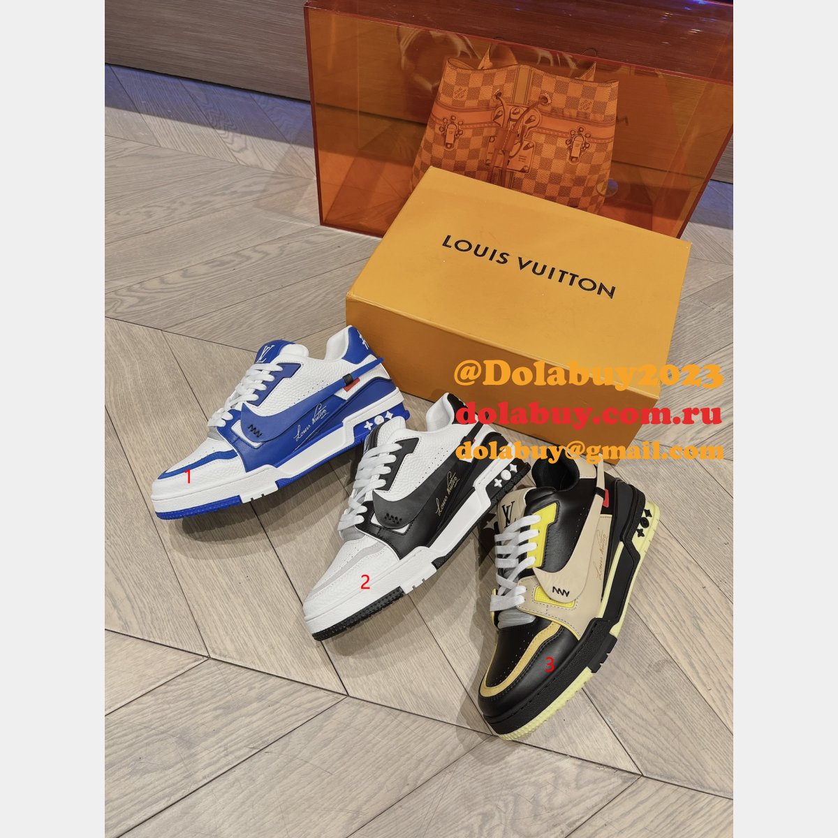 High Quality Replica US Louis Vuitton Trainer Sneaker Shoes