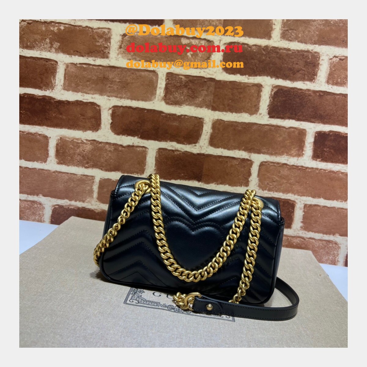 High Quality Replica 446744 MARMONT SMALL GG HANDBAG