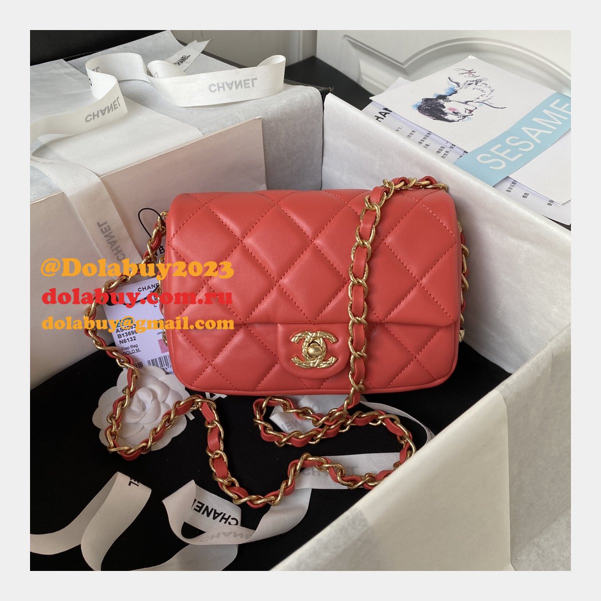 Inspired Fashion Flap AS4263/AS4264 Knock Off 7 Star 21/23CM Bag