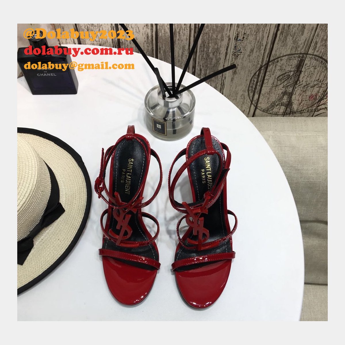 Saint Laurent High Heel Sandals 004