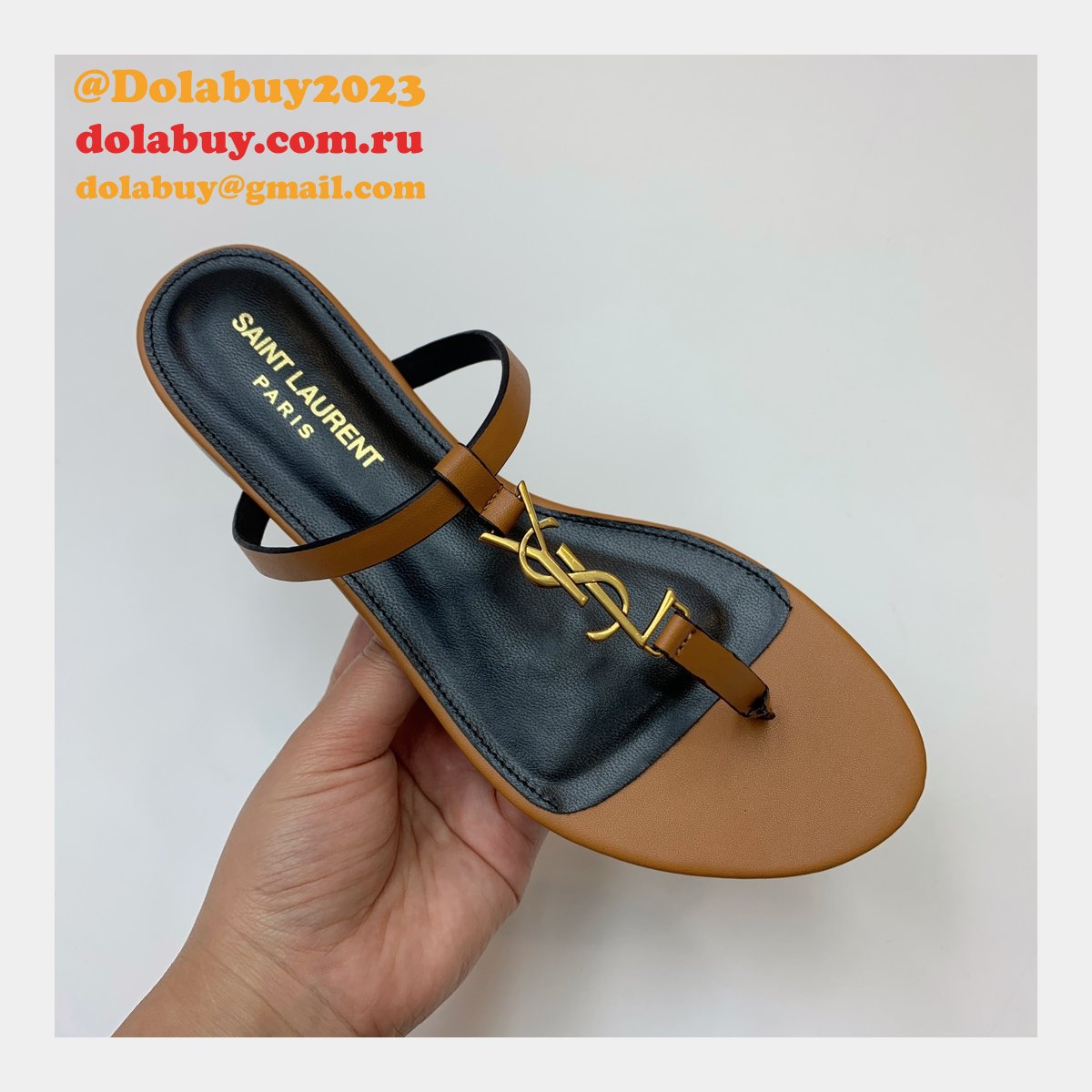 Top Quality YSL Saint Laurent Cassandra Sandals Heels Shoes