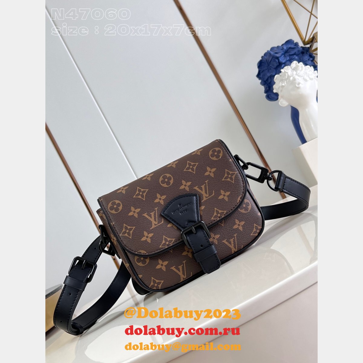 Luxury Louis Vuitton M47060 Montsouris Messenger 1:1 Mirror Bags