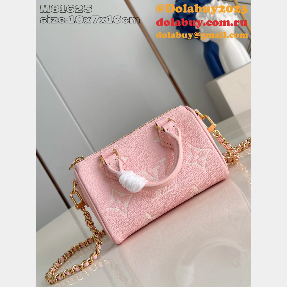 Louis Vuitton Nano Speedy Monogram M81625 Perfect Bag