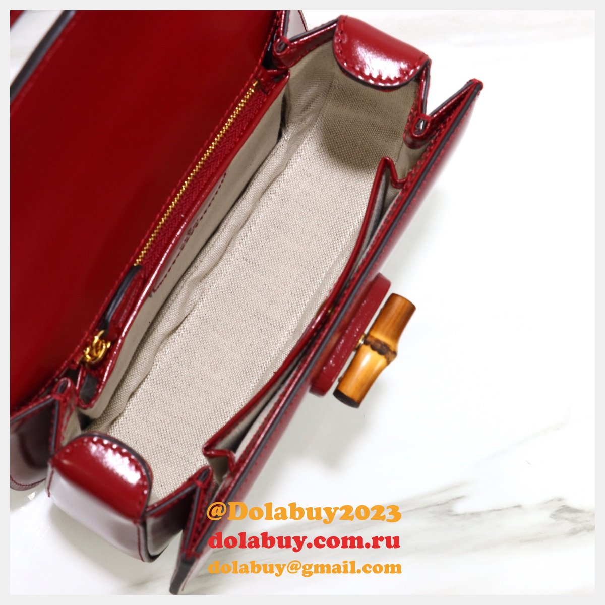 top quality G*u*i bamboo 1947 small top handle bag #675797