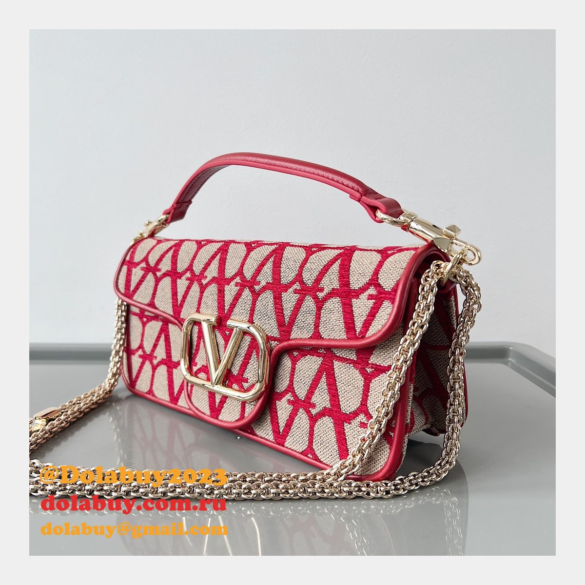 Shop Valentino Garavani 1133 Locò VLogo Signature Replica Bags Sale