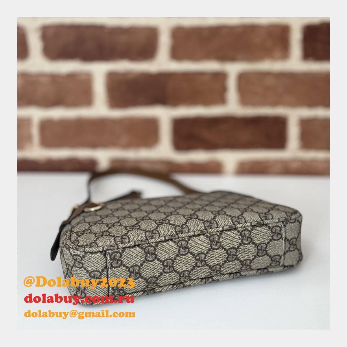 G*u*i 1:1 mirror gg ophidia shoulder 815218 emblem replica bags