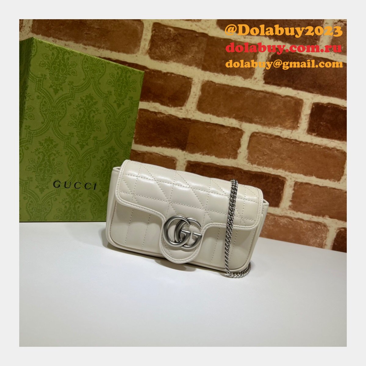 luxury 7 star replica G*u*i 476433 gg marmont matelassé mini bag