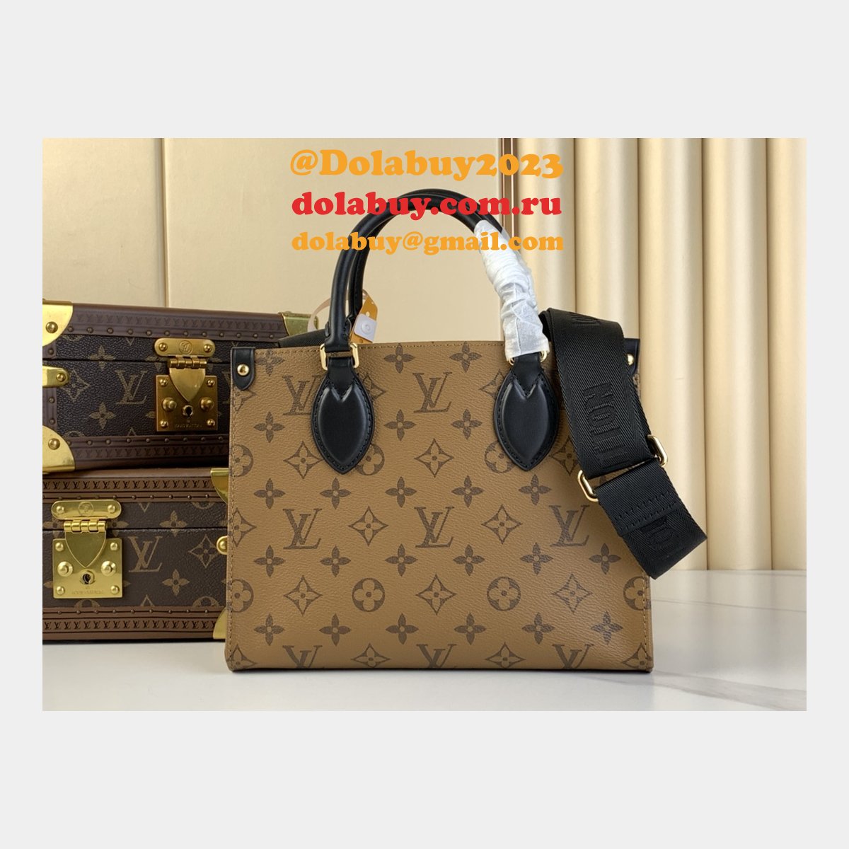 Perfect Louis Vuitton Inspired M47199 Shop OnTheGo Bag