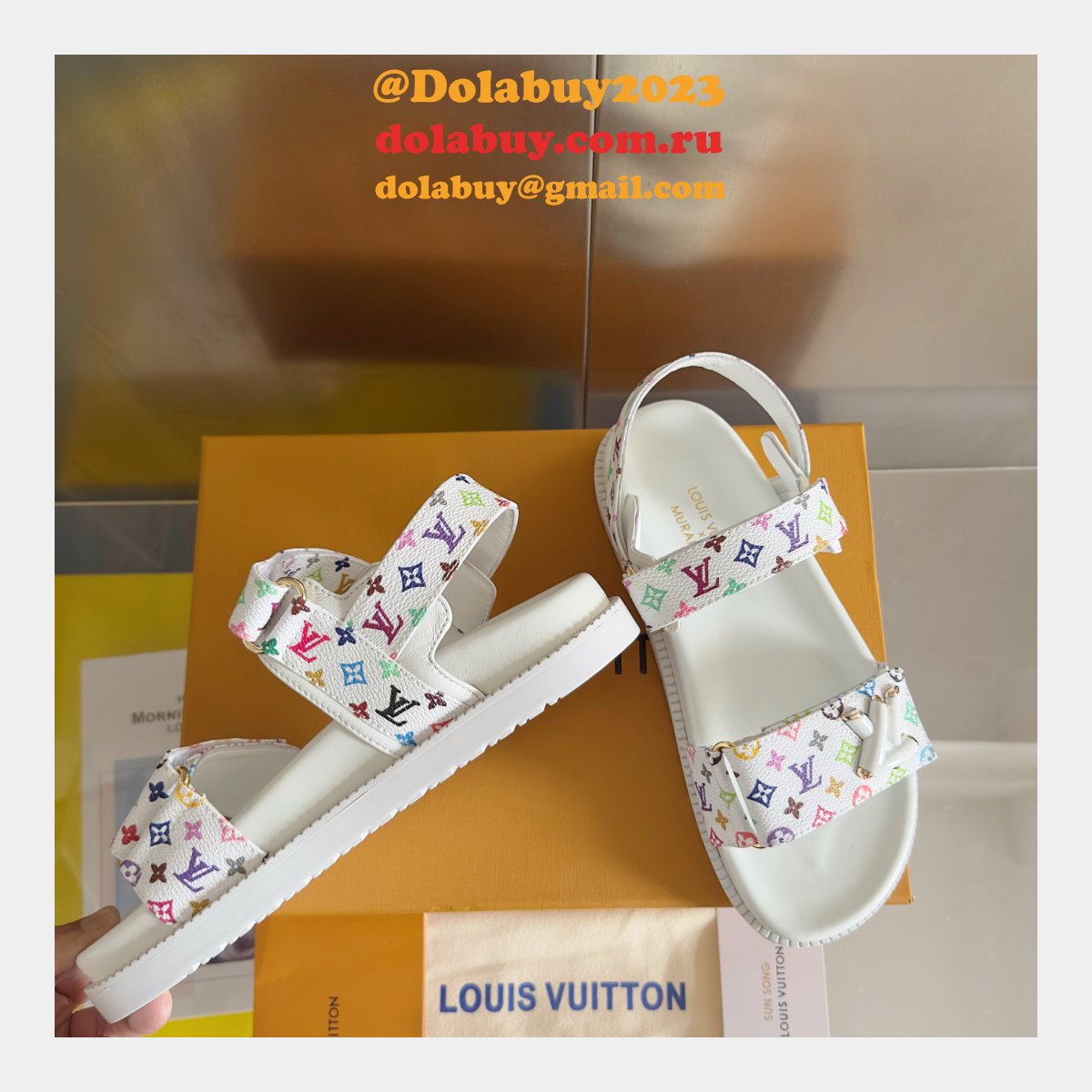 Best LV TM LV Sunset Flat Comfort Sandal