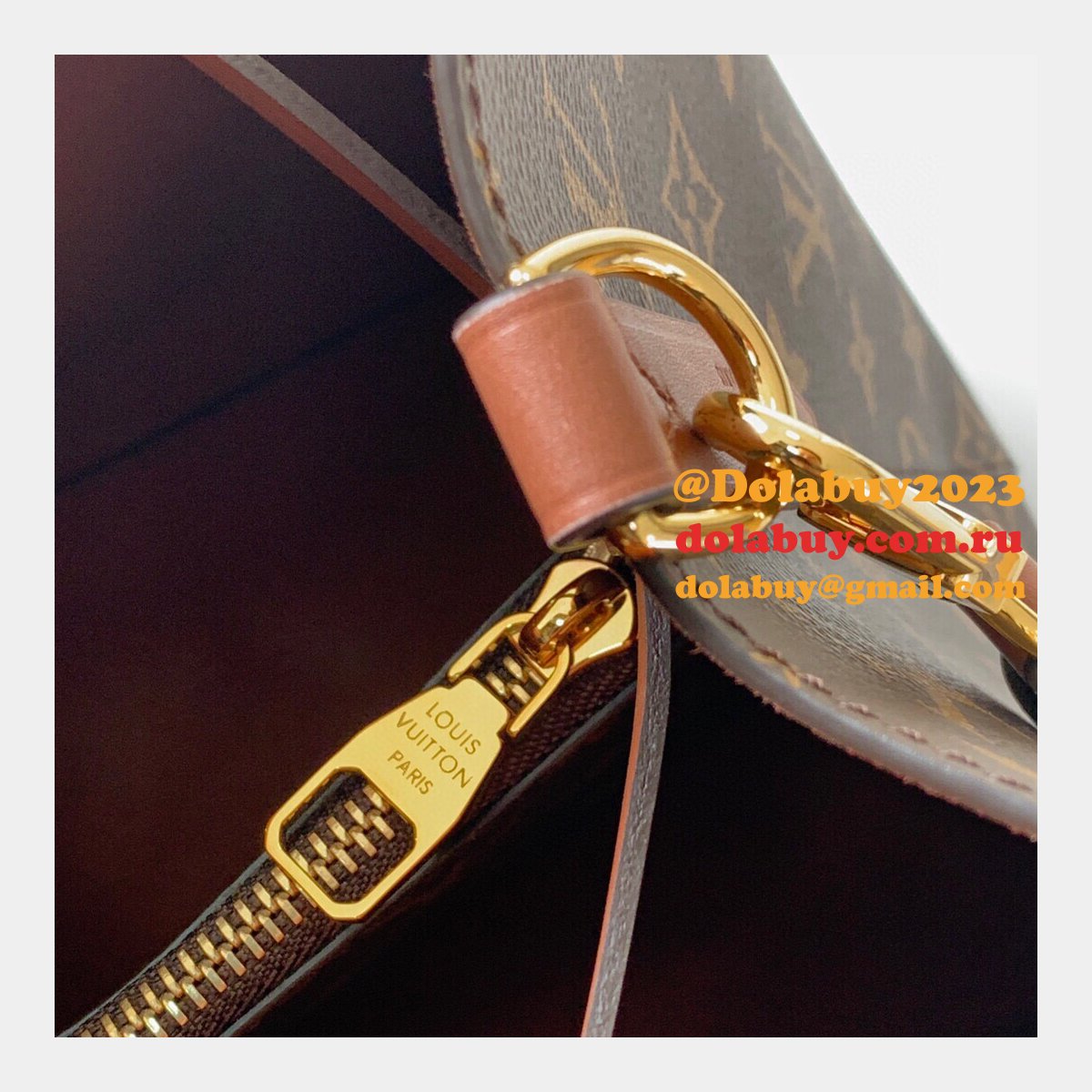 Luxury Replica Louis Vuitton Monogram Canvas Neonoe MM M44887 Bag