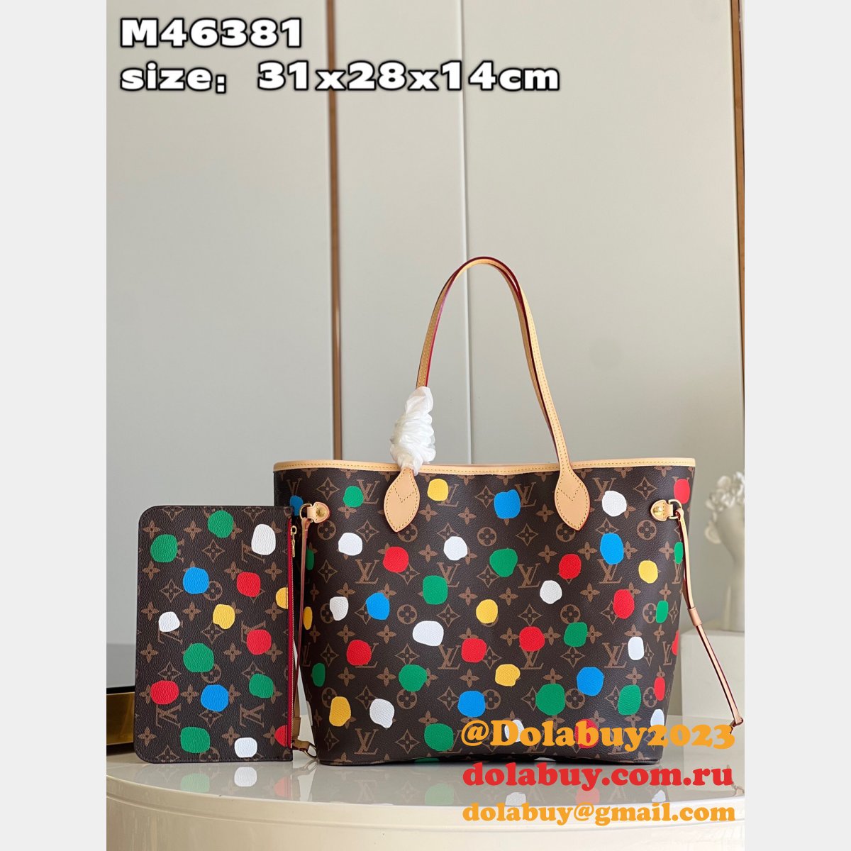 Louis Vuitton LV x YK Neverfull Best M46381 Monogram Handbag