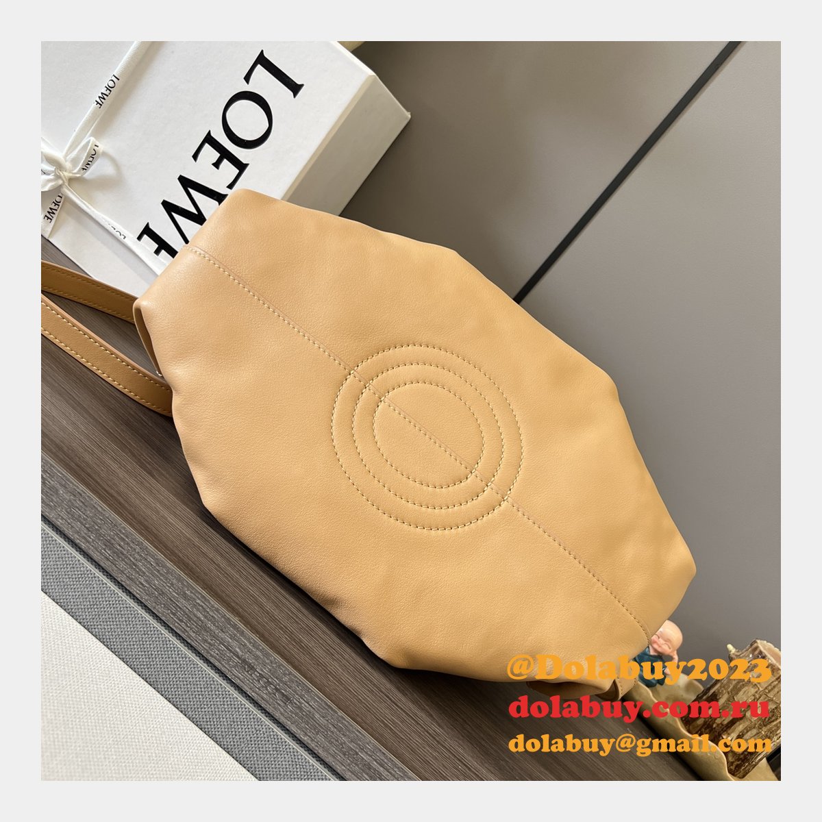 Luxury loewe Paseo small Nappa leather women bag