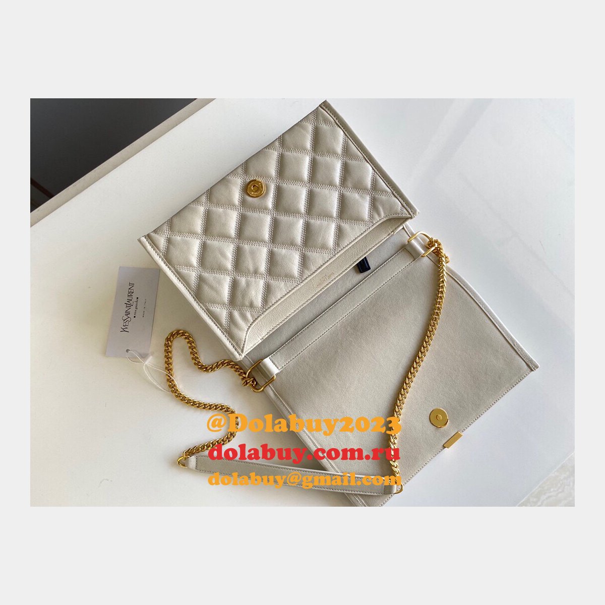 Saint Laurent Top quality Becky Large Chain Multicolor Bag