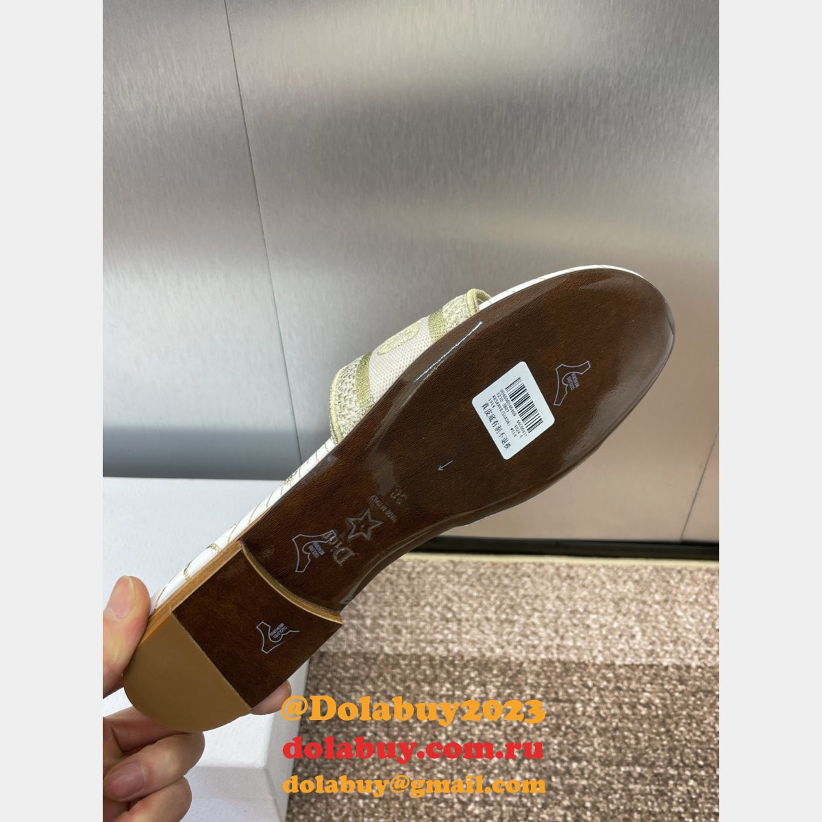 Luxury Dior Dway Slide Women Shoes