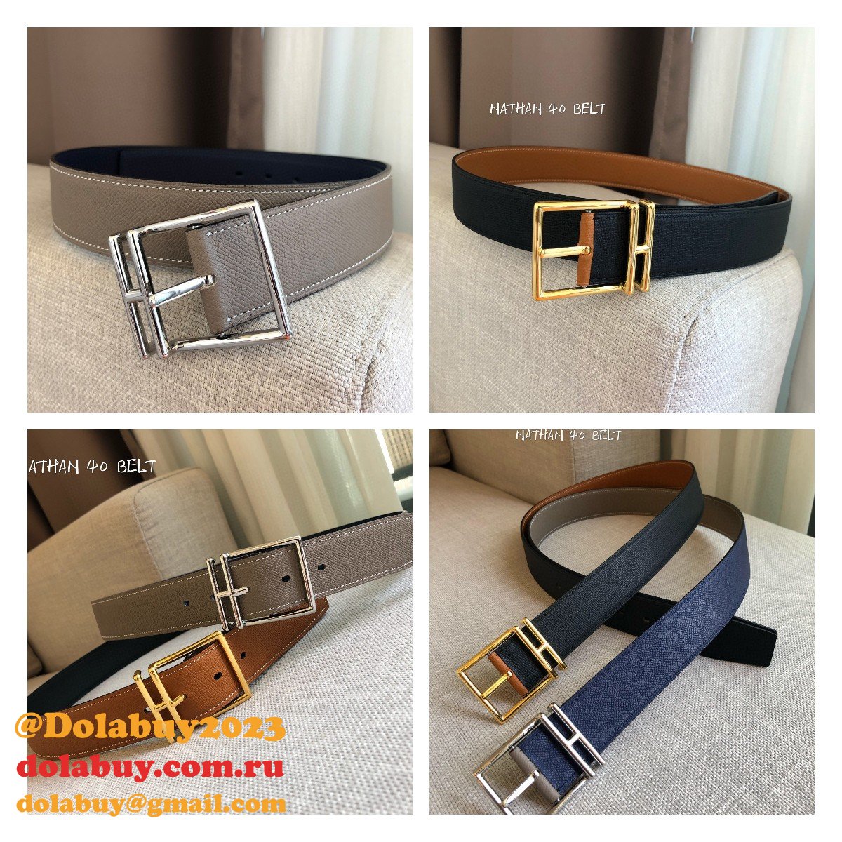 AAA Replica Hermes Belts Nathan 40mm Shop