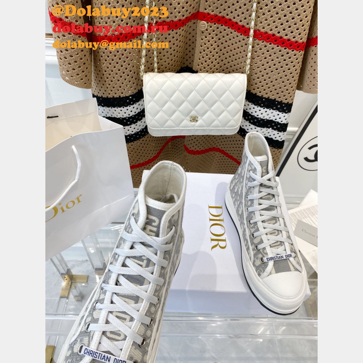 Best DIOR Platform Espadrilles Casual Cheap Perfect Sneakers