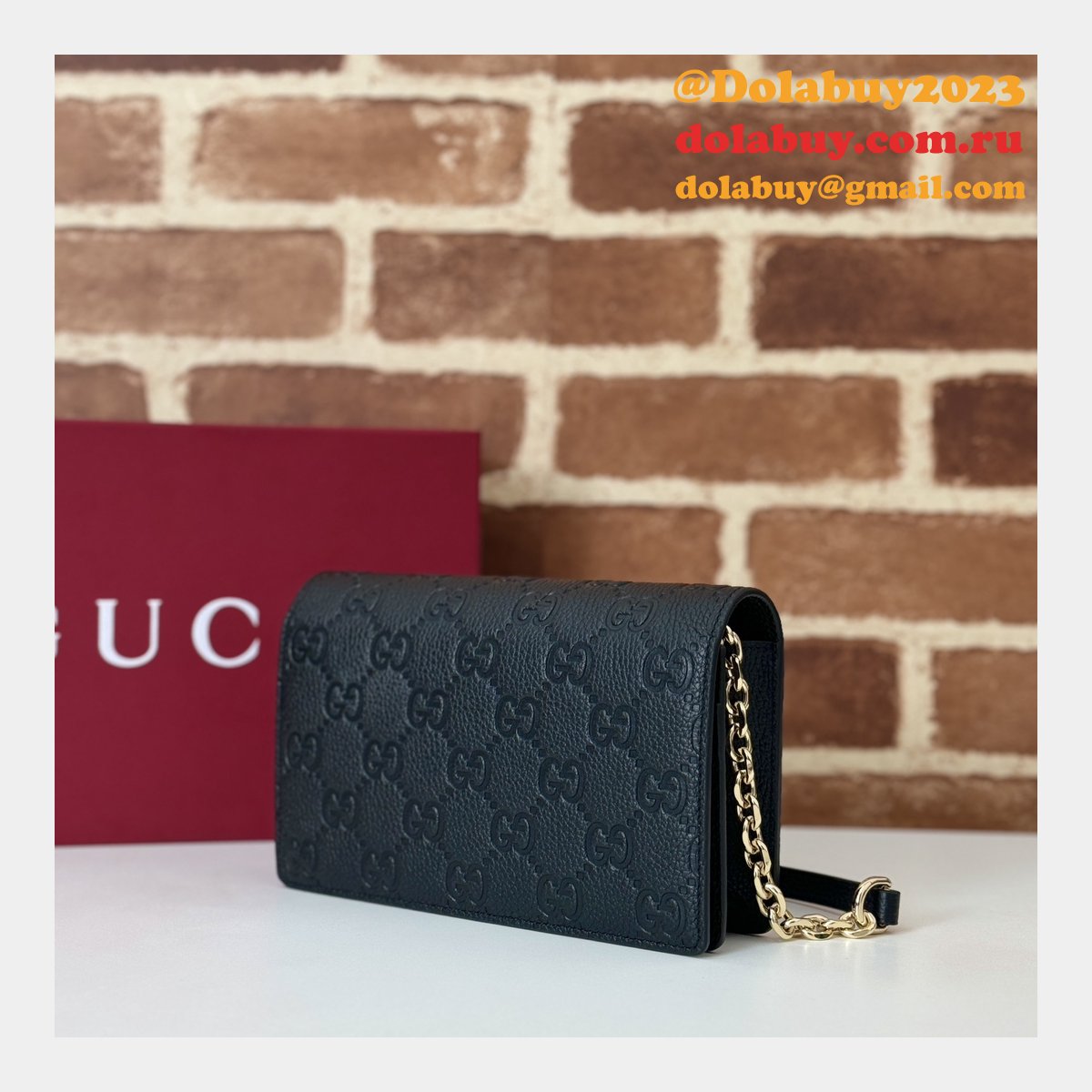 1:1 mirror G*u*i gg emblem super 818705 shoulder inspired bag