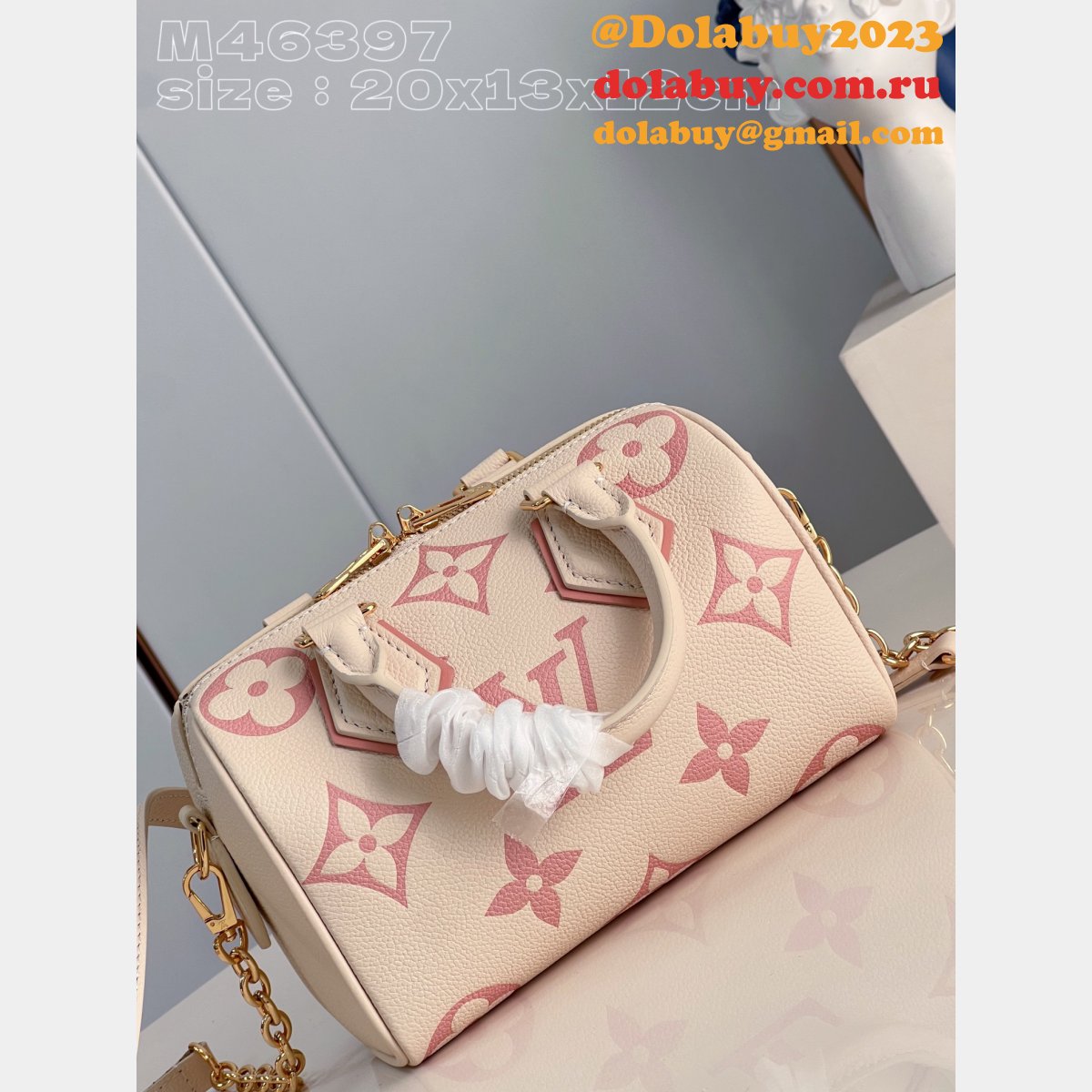 1:1 Mirror Speedy Bandoulière 20 M46596 Fake Louis Vuitton Bag