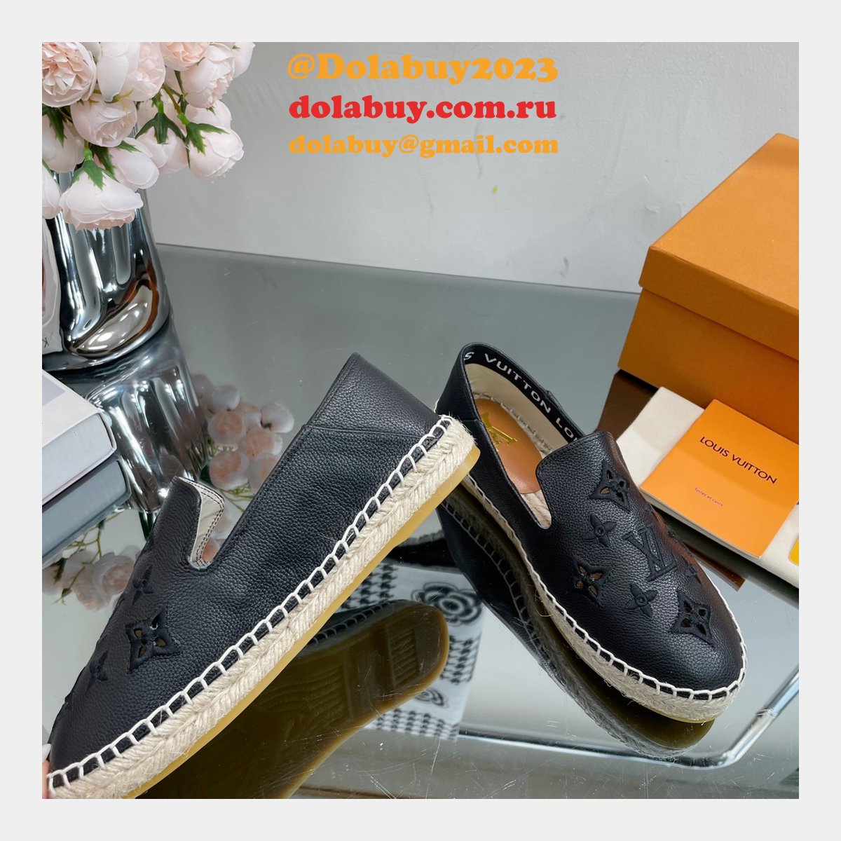 Inspired LOUIS VUITTON S FASHION ESPADRILLES men shoes