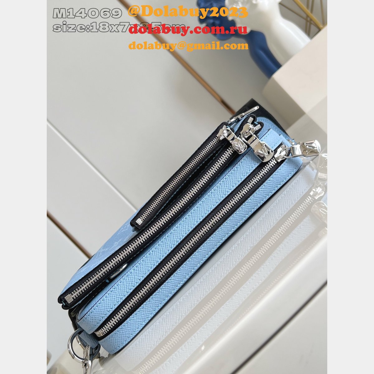 Louis Vuitton Trio Messenger Taigarama M14069 Women Bags