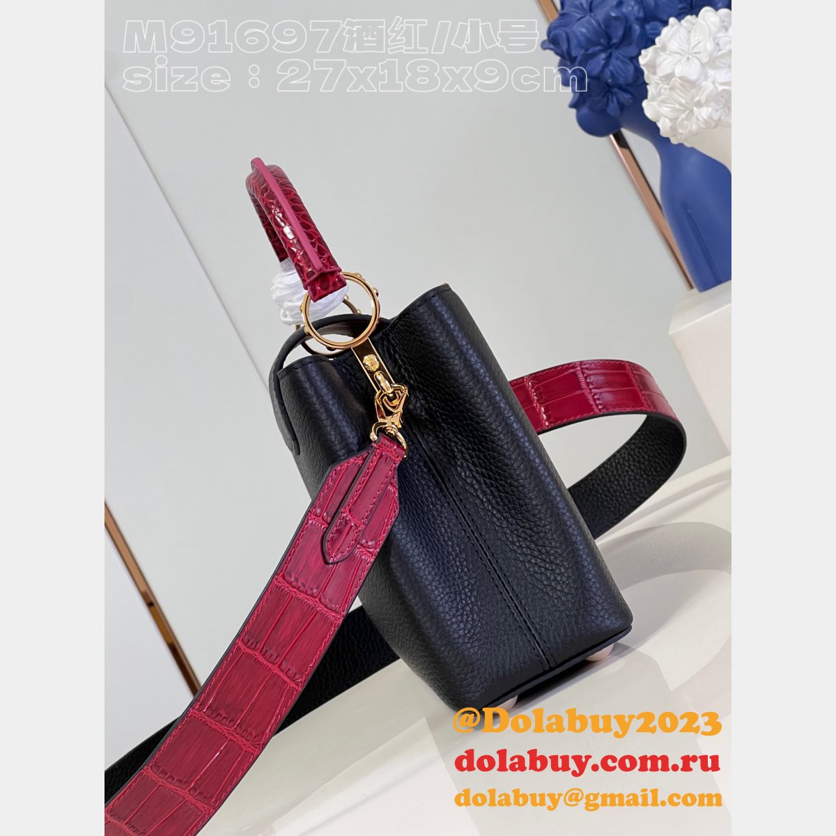 7 Star REPLICAS LOUIS VUITTON HIGH QUALITY M91697 CAPUCINES BAG