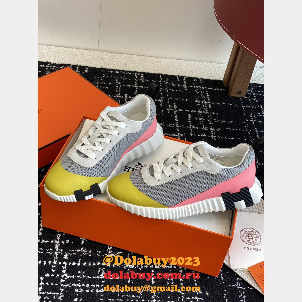 Perfect Hermes Bouncing Sneaker