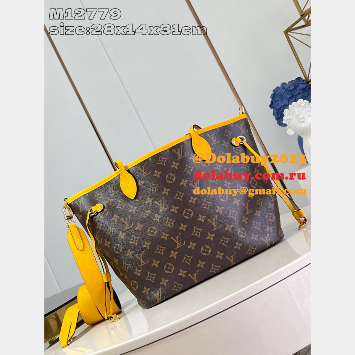 Louis Vuitton Neverfull Bandouliére Wholesale M12707 Bag