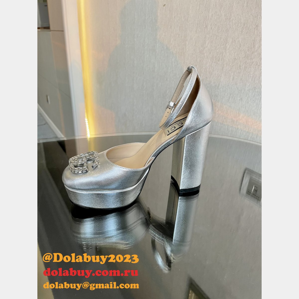 high quality G*u*i high plat form fashion perfect shoes