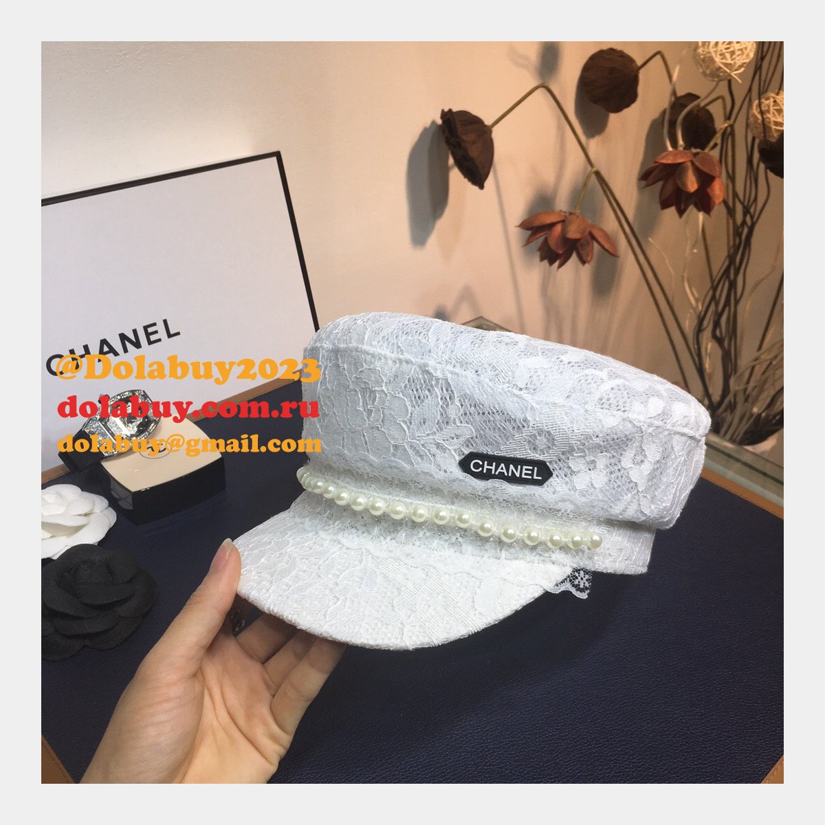 7 Star CC Replica Lace flower cap