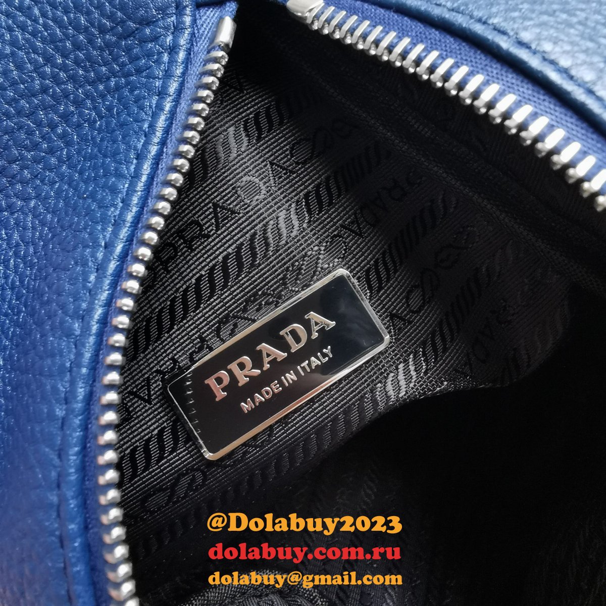 Bluette Replicas Prada Cross Backpacks Belt 2VZ098 High Quality Bag