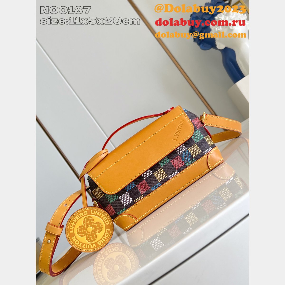 Louis Vuitton N00187 Steamer East West Wearable Wallet Damier Bag