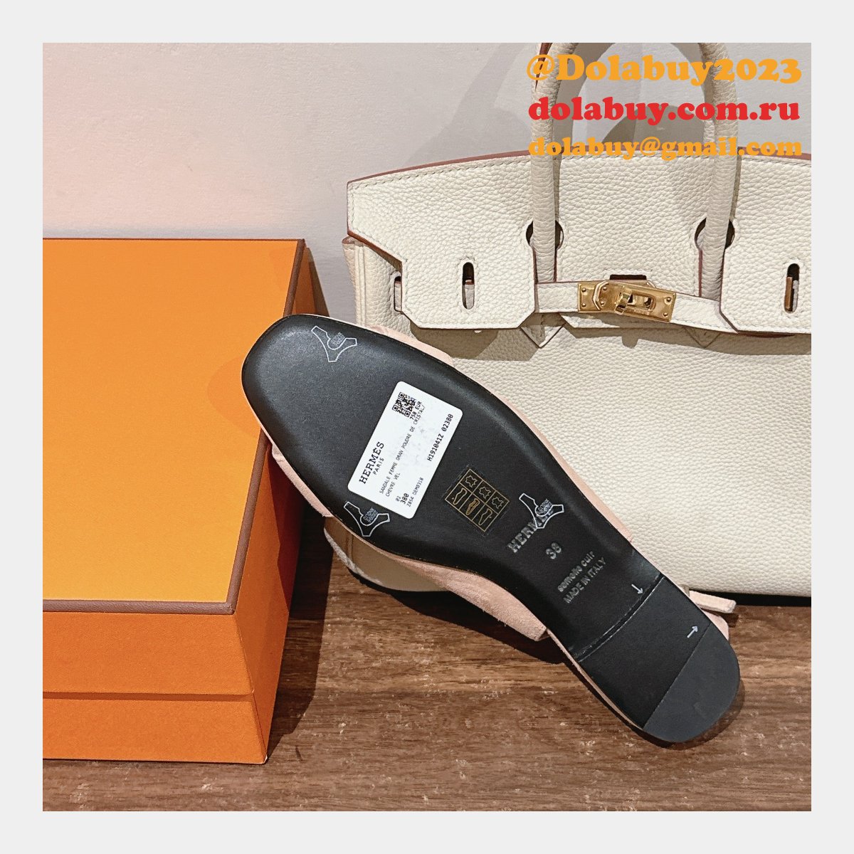 Luxury Designer hermes Innocente slingback