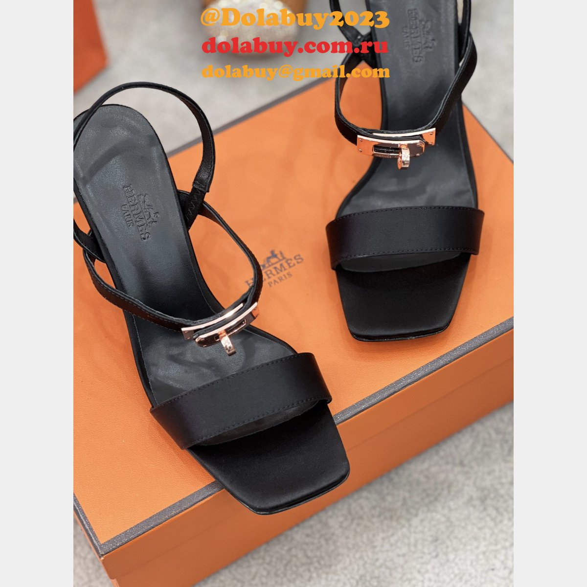 Perfect Summer Hermes Oran Sandals Slippers Heel Replica Shoes