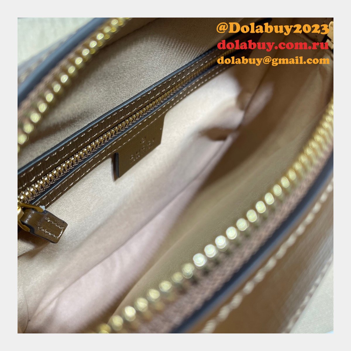 G*u*i replica horsebit 1955 small brown or white leather shoulder 645454 bag