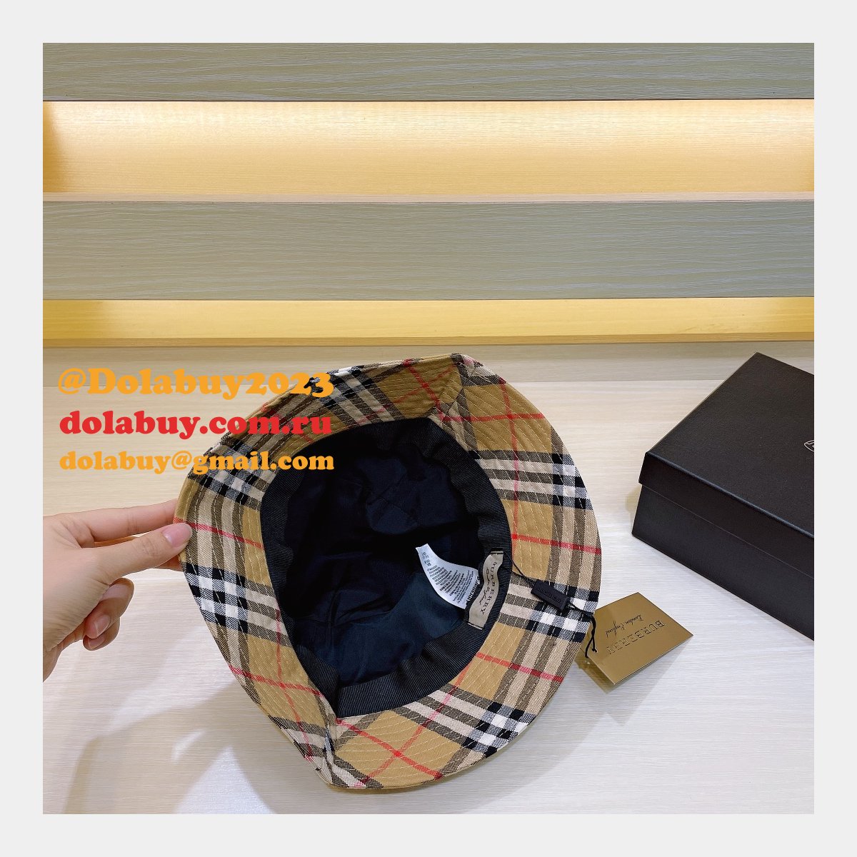 Luxury Burberry Shop Replica fishmen hat