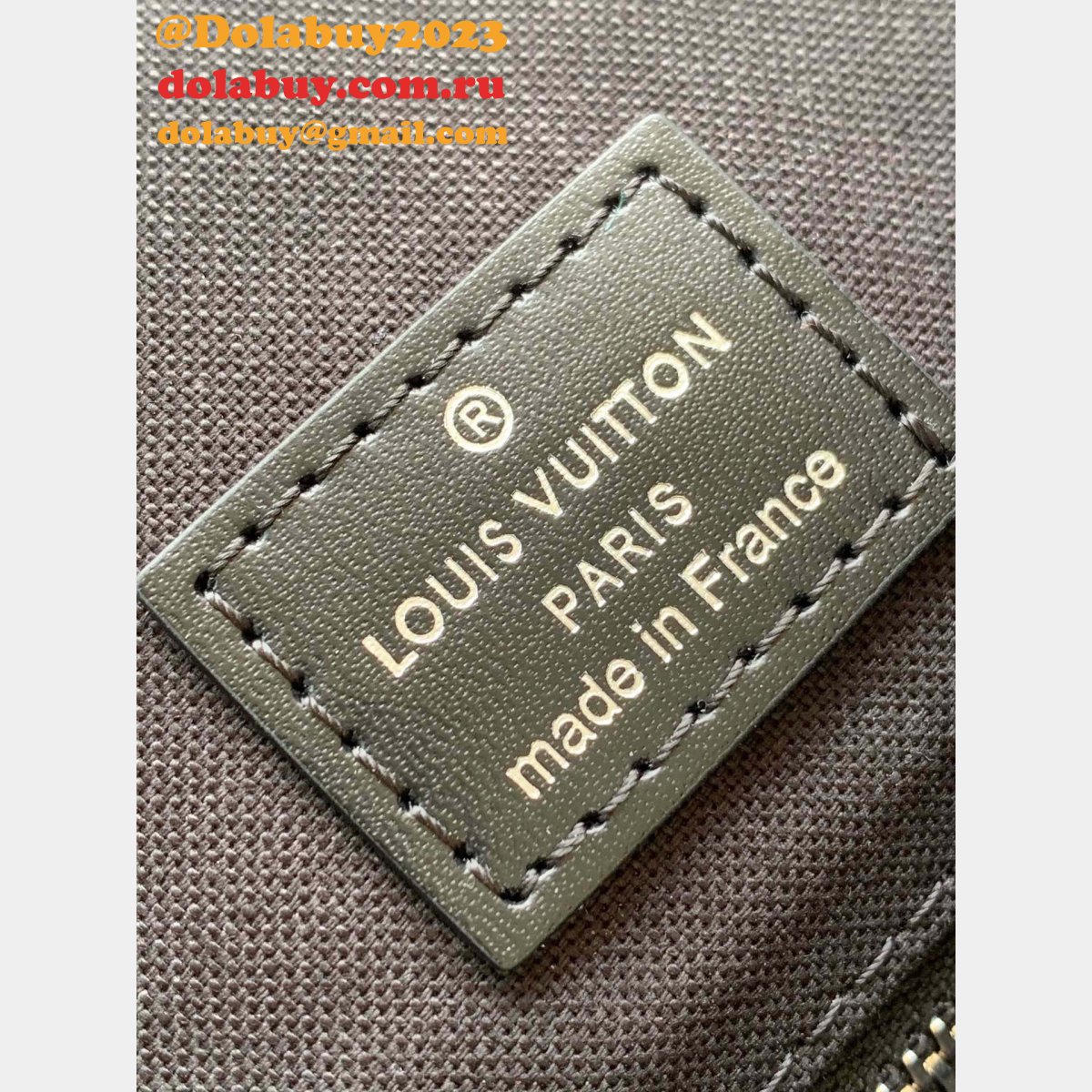 Louis Vuitton M43735 Christopher PM Monogram Macassar Canvas in Brown