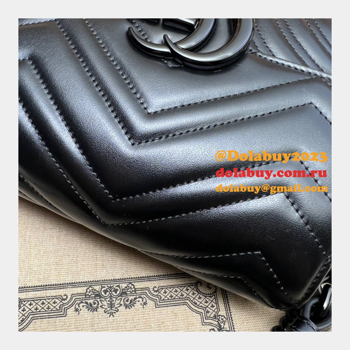 perfect G*u*i gg marmont matelasse 739681 shoulder fake bag