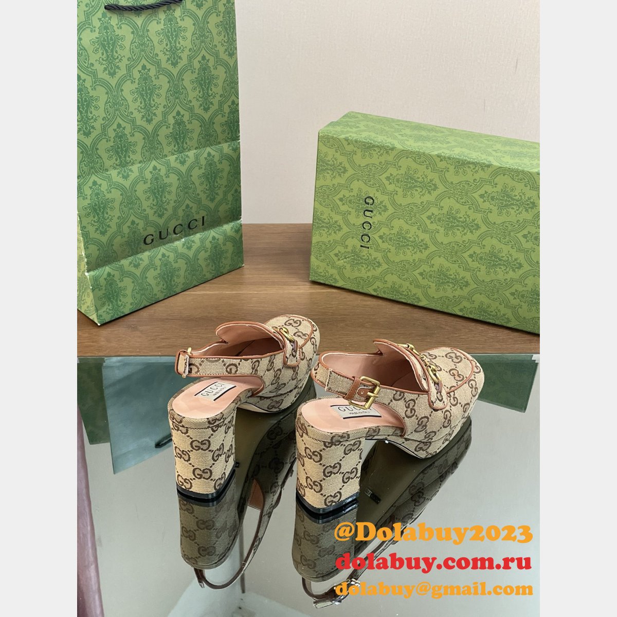 lady horsebit gg G*u*i replicas slingback pumps shoes