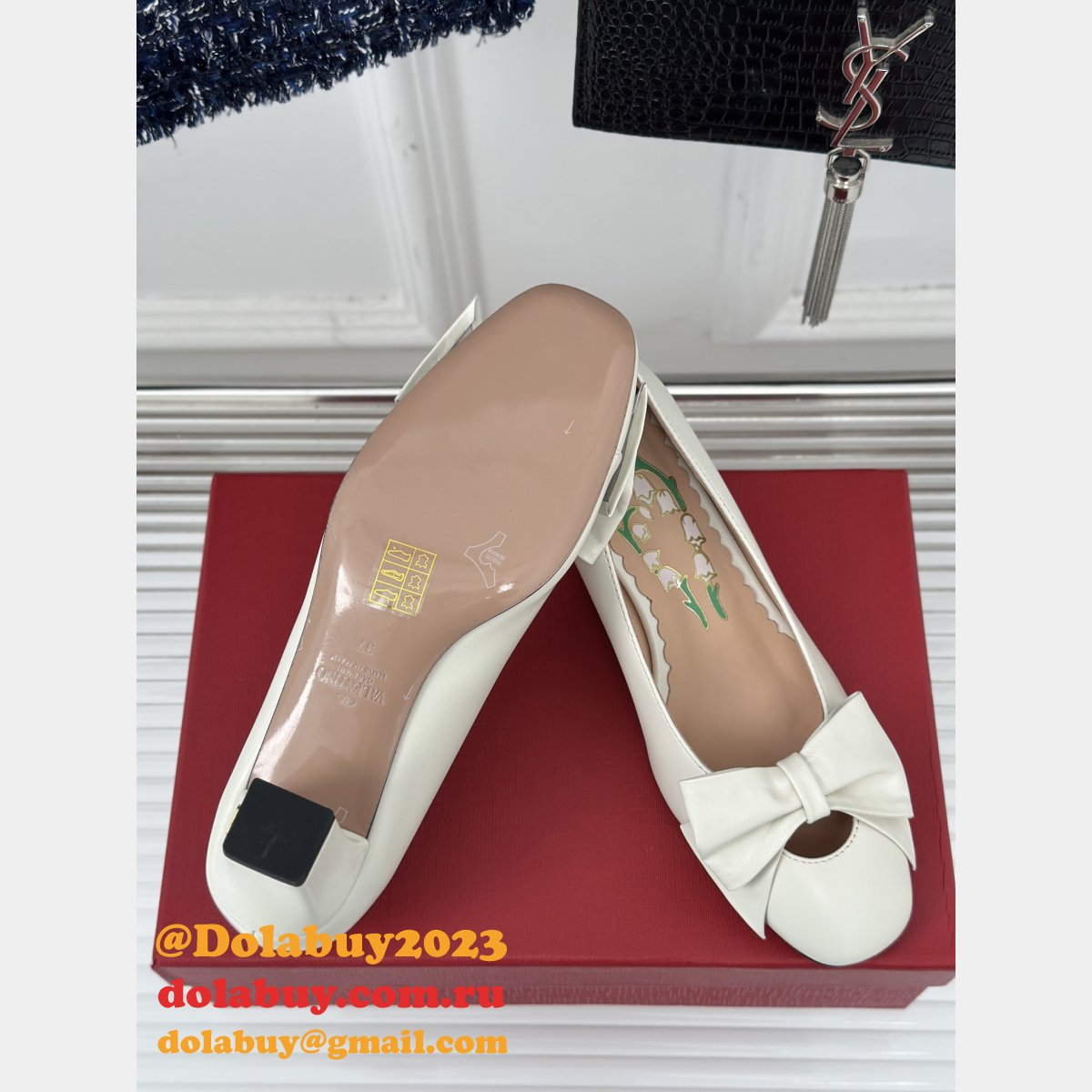 7 Star Valentino BOWOW PUMP IN KIDSKIN