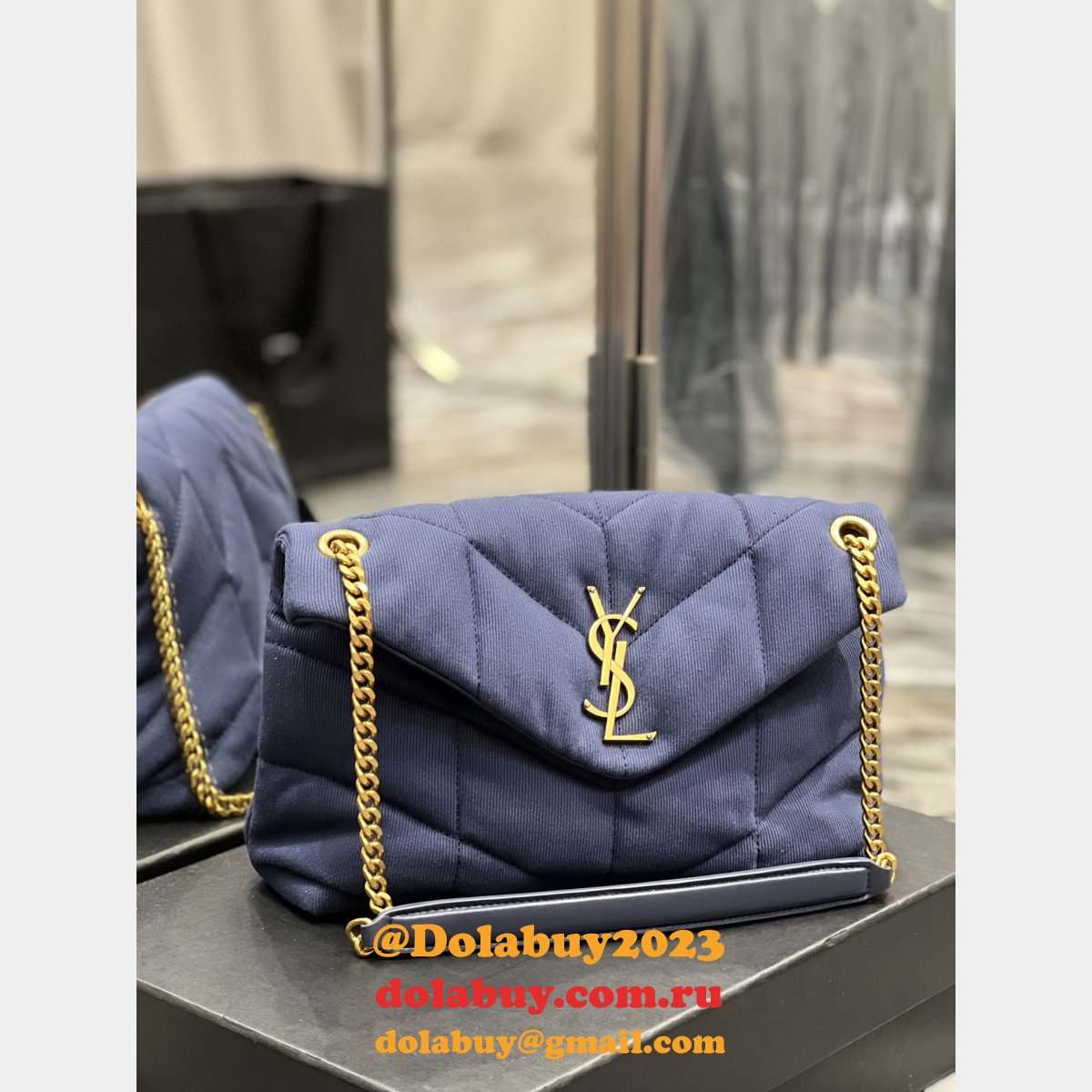 YSL Luxury Saint Laurent Replica 23/29cm Loulou Puffer 577476 Bag