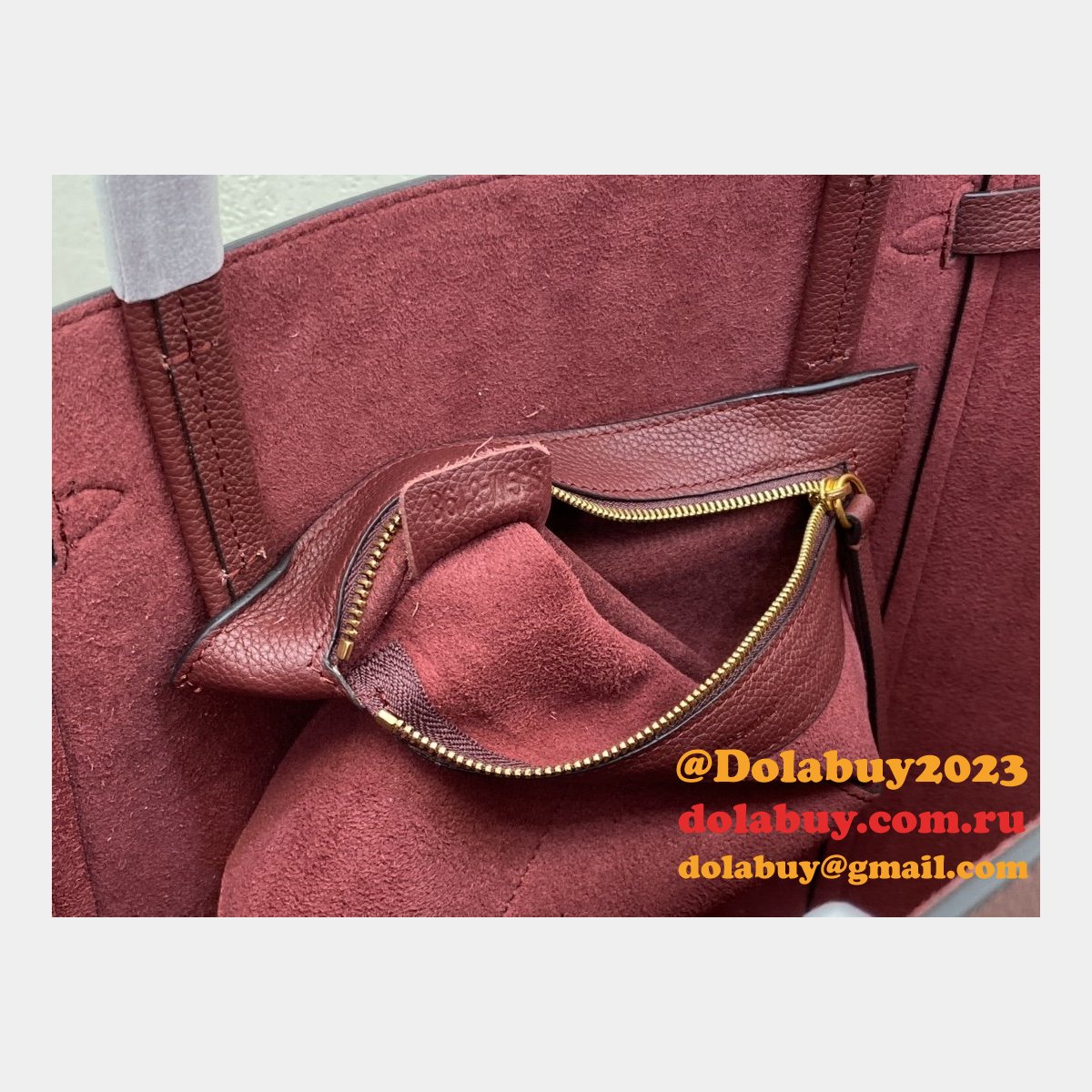 Céline Cabas Wine Red Phantom Luggage Phantom Luggage