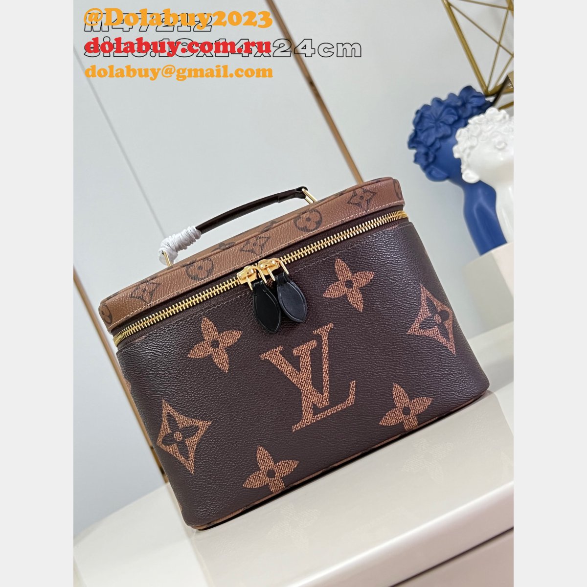 Replicas Louis Vuitton Nice M47212 1:1 Mirror Monogram Canvas Bags
