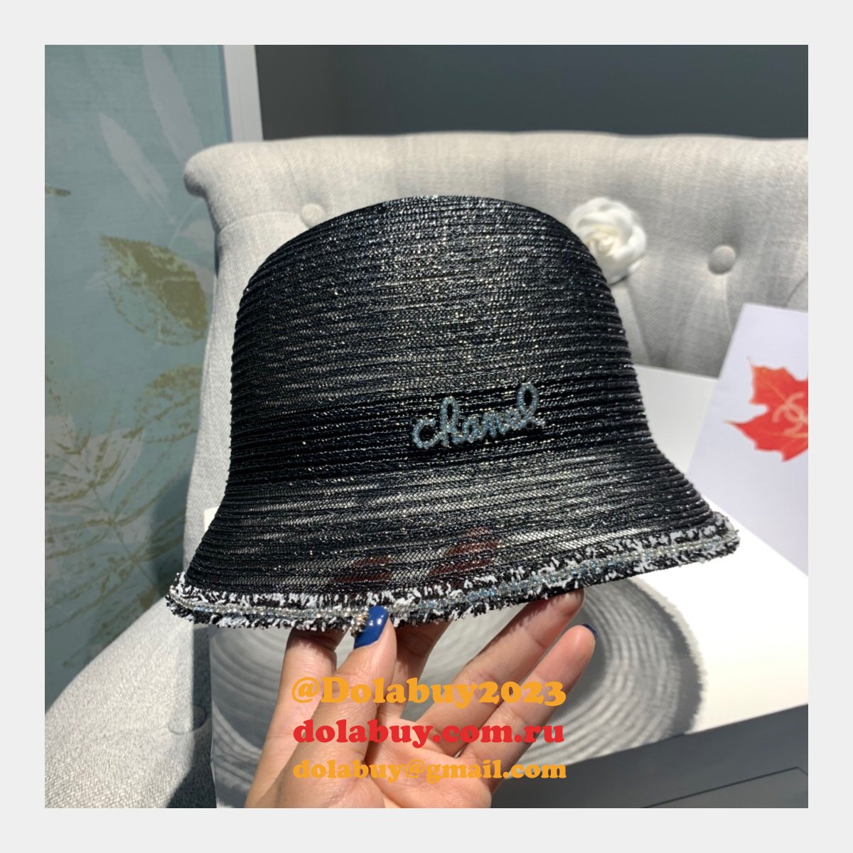Wholesale CC High Quality Organza Fisherman hat