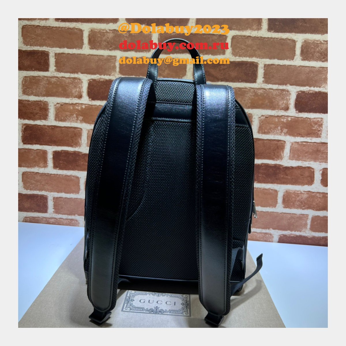 G*u*i high quality best replica backpack interlocking g 704017 bag