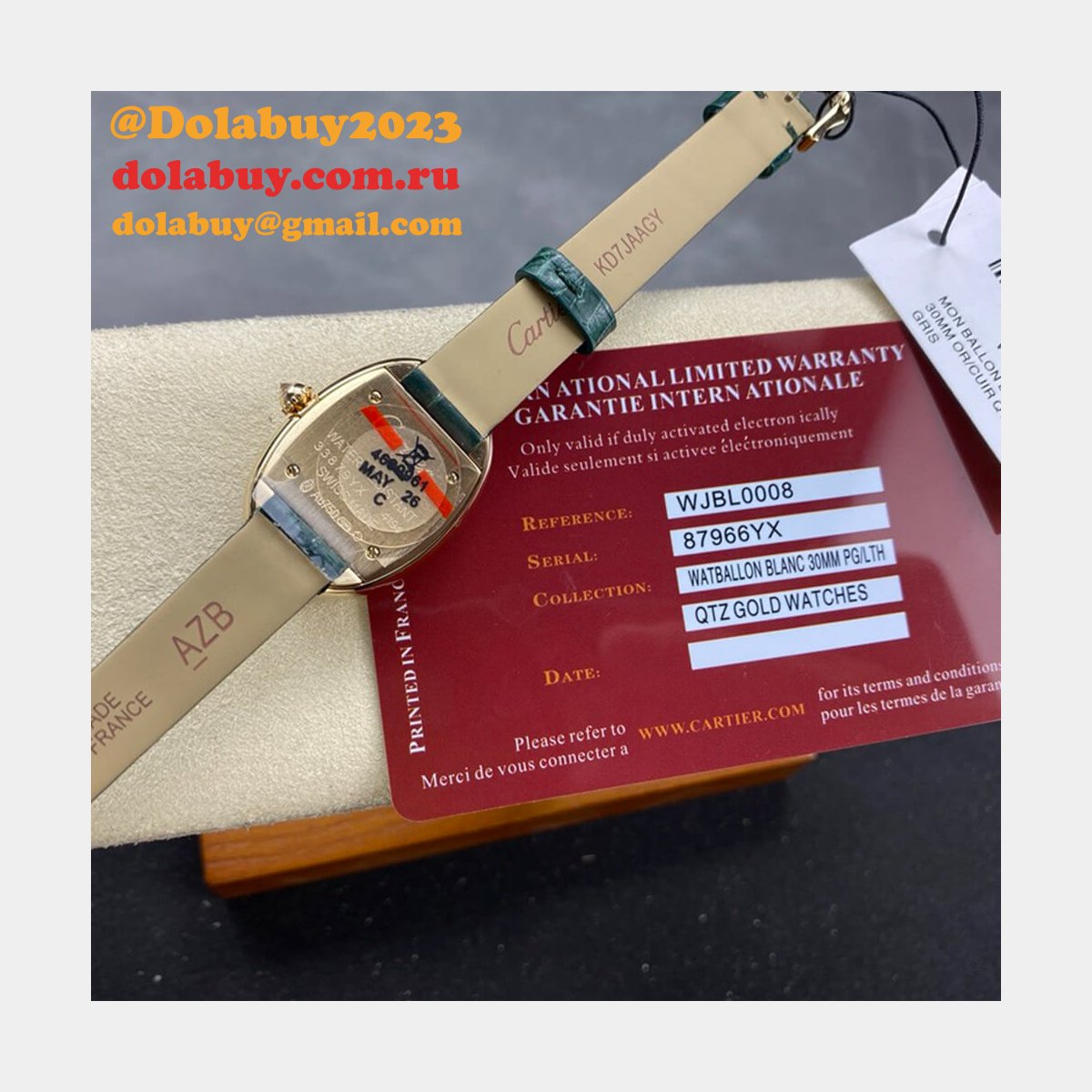 Cartier Small Baignoire watch