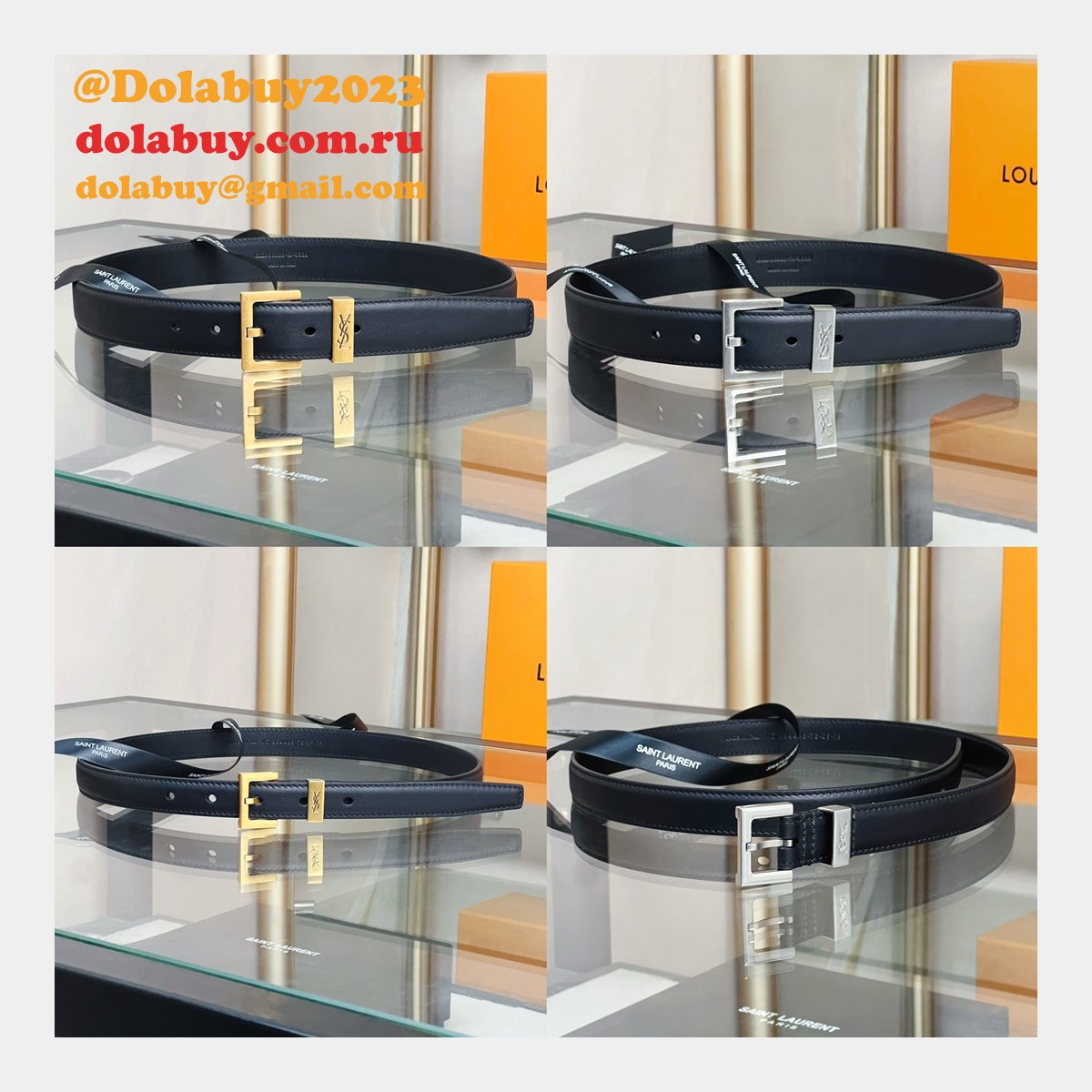 High Quality SAINT LAURENT REPLICAS BELT 20/30MM ONLINE