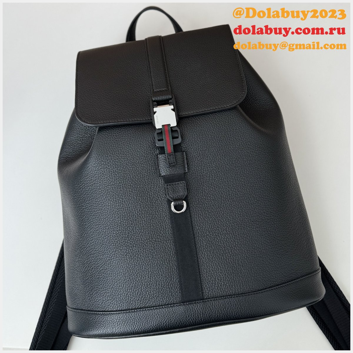luxury replicas large backpack G*u*i mens 816750 black bag