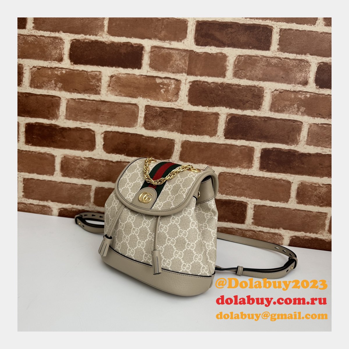 ophidia G*u*i backpack ebony supreme #795221 replica handbag