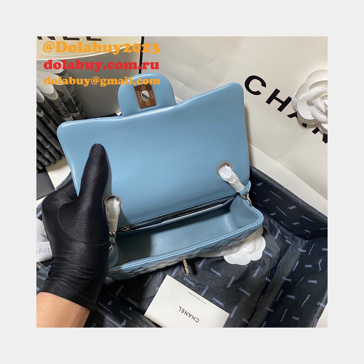 Wholesale CC Lambskin Flap Perfect 20CM Bag 1116