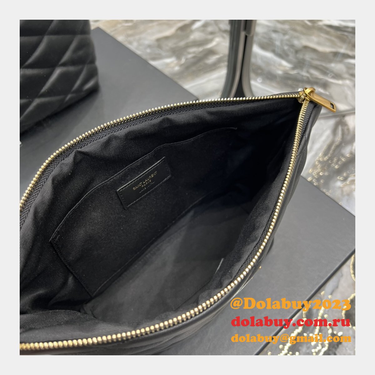 Sade Pouch Saint Laurent Top Quality 696779 Designer Fake Bag